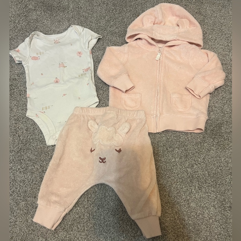 Carter's Baby Girl Matching Set - 3M